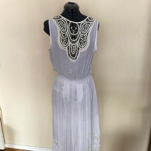 White Dress with handkerchief hem